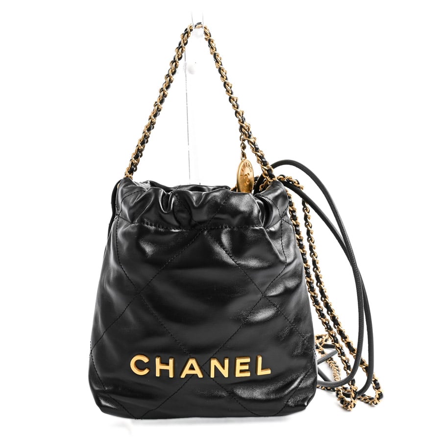 【中古SA品】  シャネル CHANEL22ミニハンドバッグ CHANEL22 AS3980 カーフ 銀座