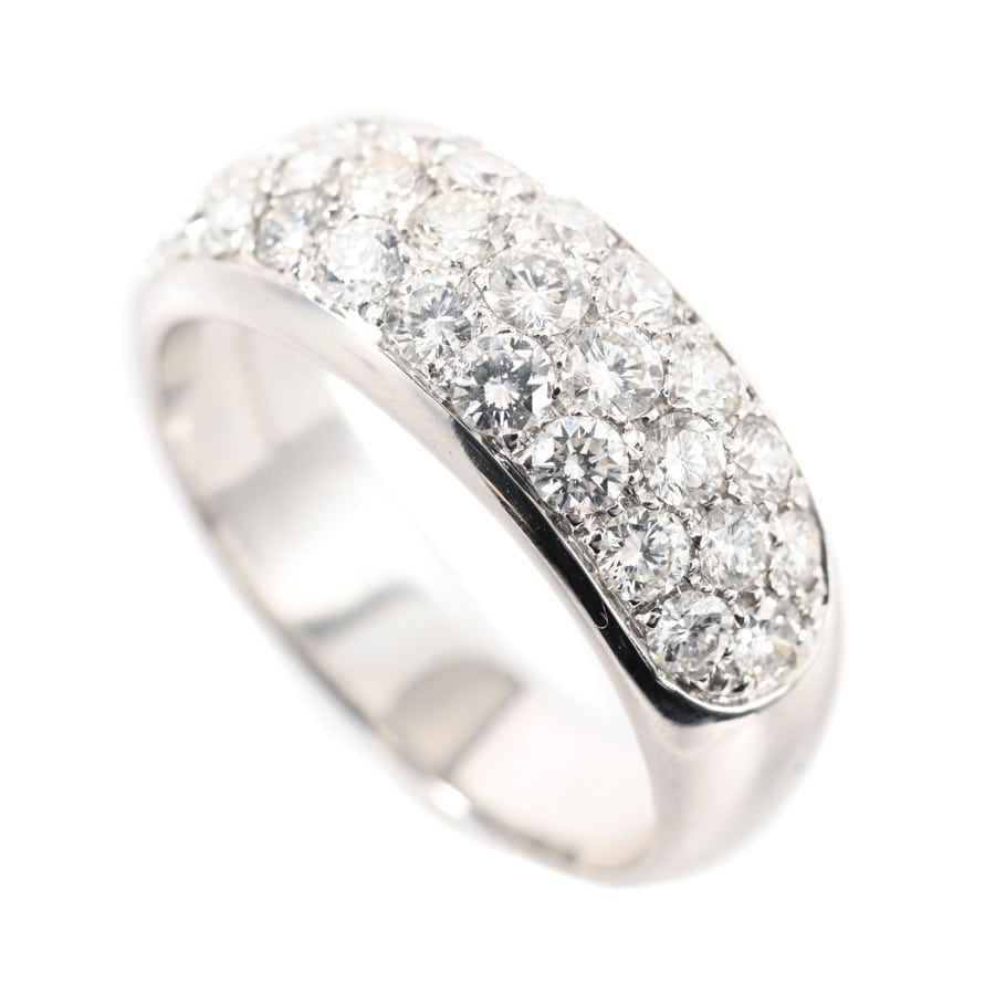 【中古A品】  ピキョッティ ダイヤ リング   K18ホワイトゴールド 銀座