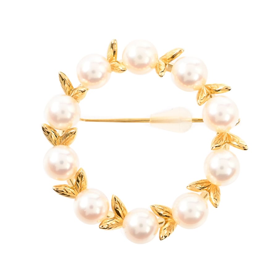 【中古A品】  タサキ パール ブローチ   K18イエローゴールド 新宿歌舞伎町店