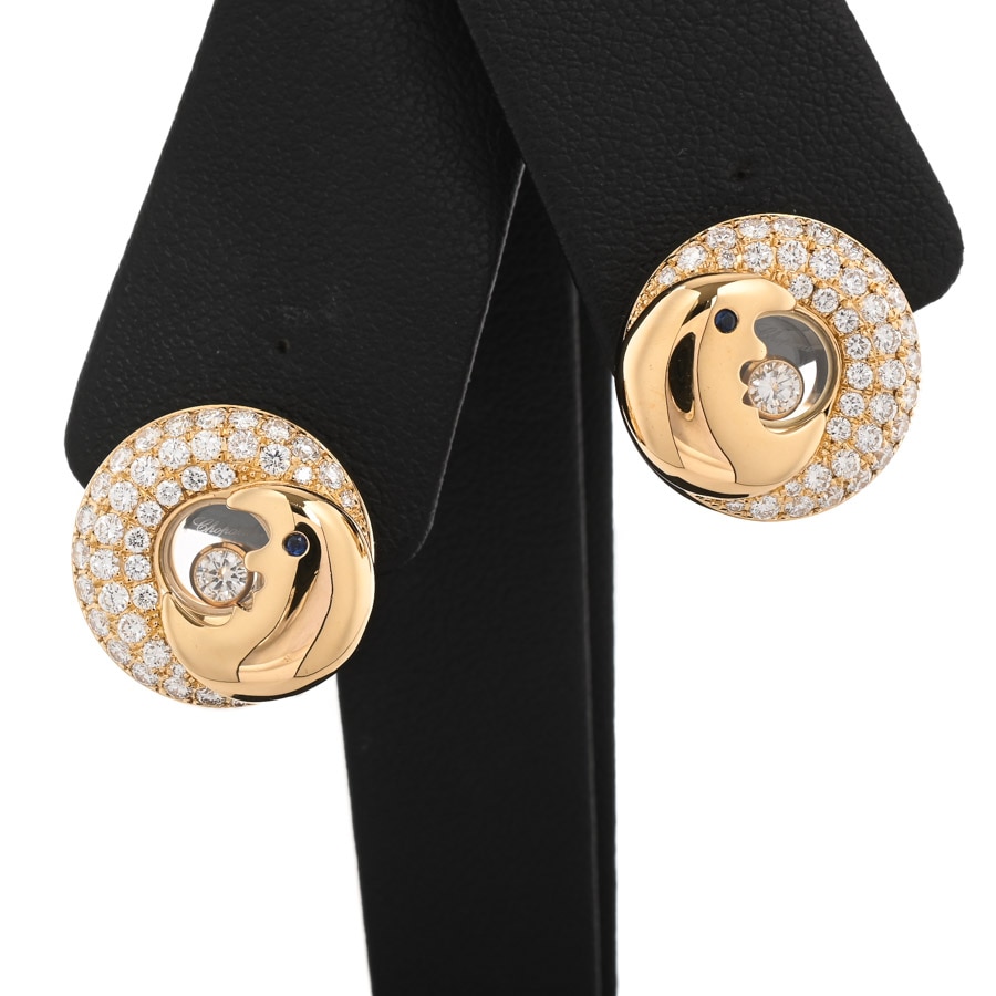 【中古A品】  ショパール ハッピーダイヤモンド ムーン  84/2288/3 K18イエローゴールド 新宿歌舞伎町店