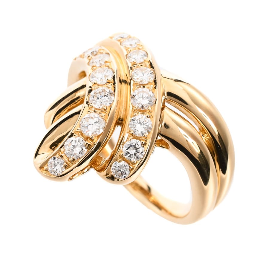 【中古A品】  ポーラ ダイヤ リング   K18イエローゴールド 銀座