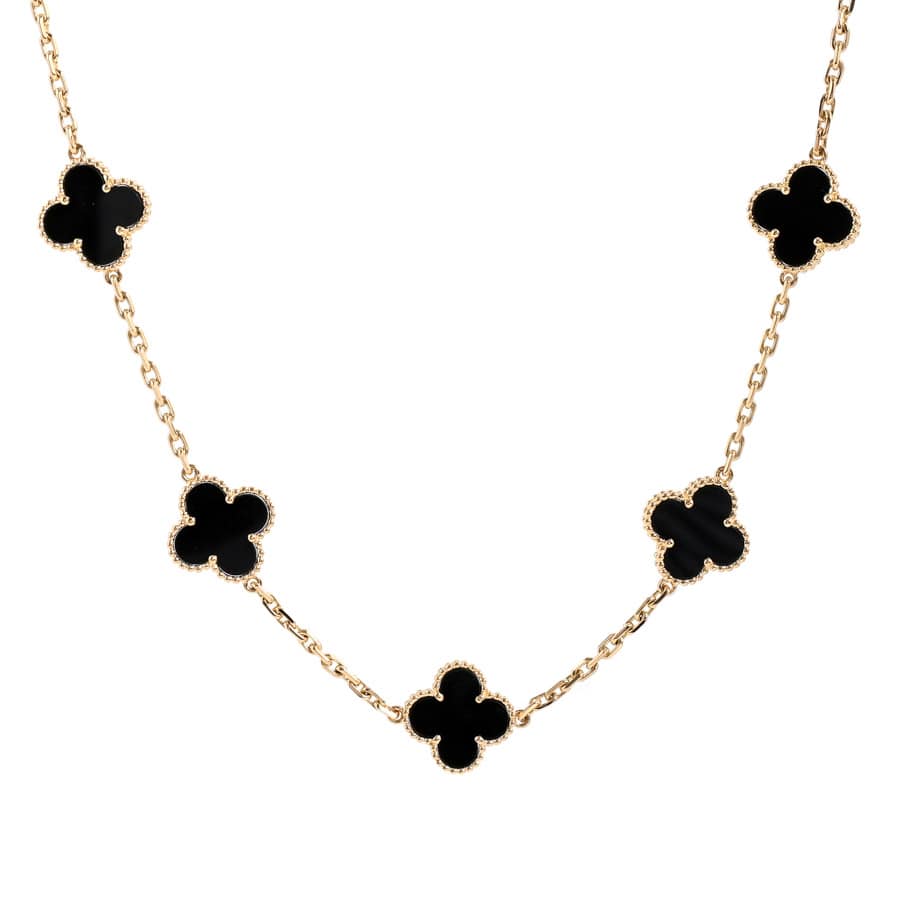 【中古A品】  ヴァンクリーフアーペル ヴィンテージアルハンブラ ロング  VCARA43100 K18イエローゴールド 横浜関内店