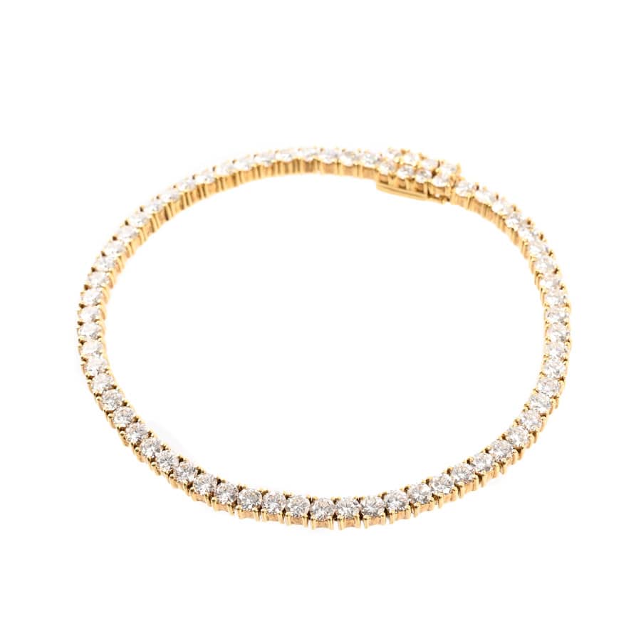 【中古A品】  モニッケンダム ダイヤ ブレスレット   K18イエローゴールド 銀座