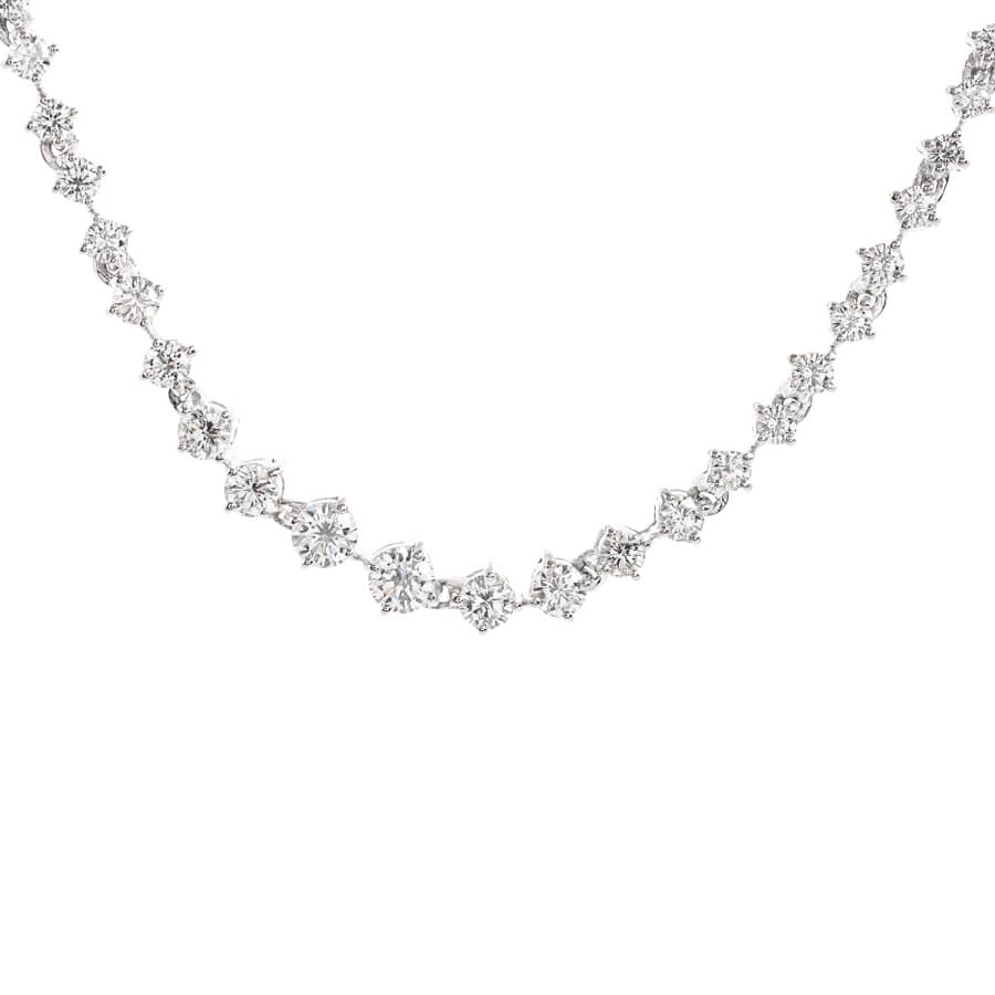 【中古A品】  モニッケンダム ダイヤ ネックレス   Pt900/K14 銀座