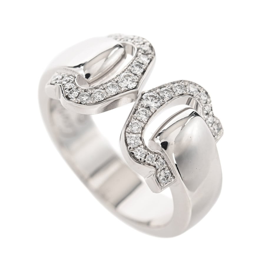 【中古A品】  カルティエ 2C ブークルセ   K18ホワイトゴールド THE YOKOHAMA FRONT