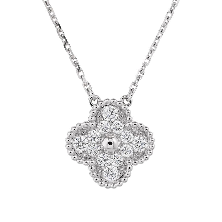 【中古A品】  ヴァンクリーフアーペル ヴィンテージアルハンブラ  VCARA46100 K18ホワイトゴールド 横浜関内店