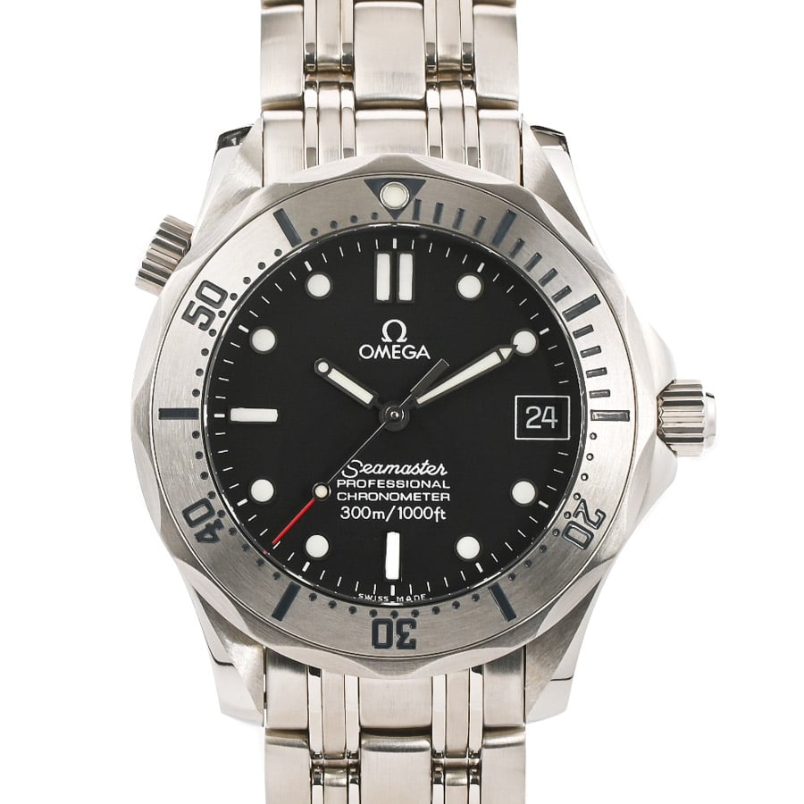 シーマスター300 ブラック ケース:約38mm(実寸)/ブレスサイズ:約17.5cm