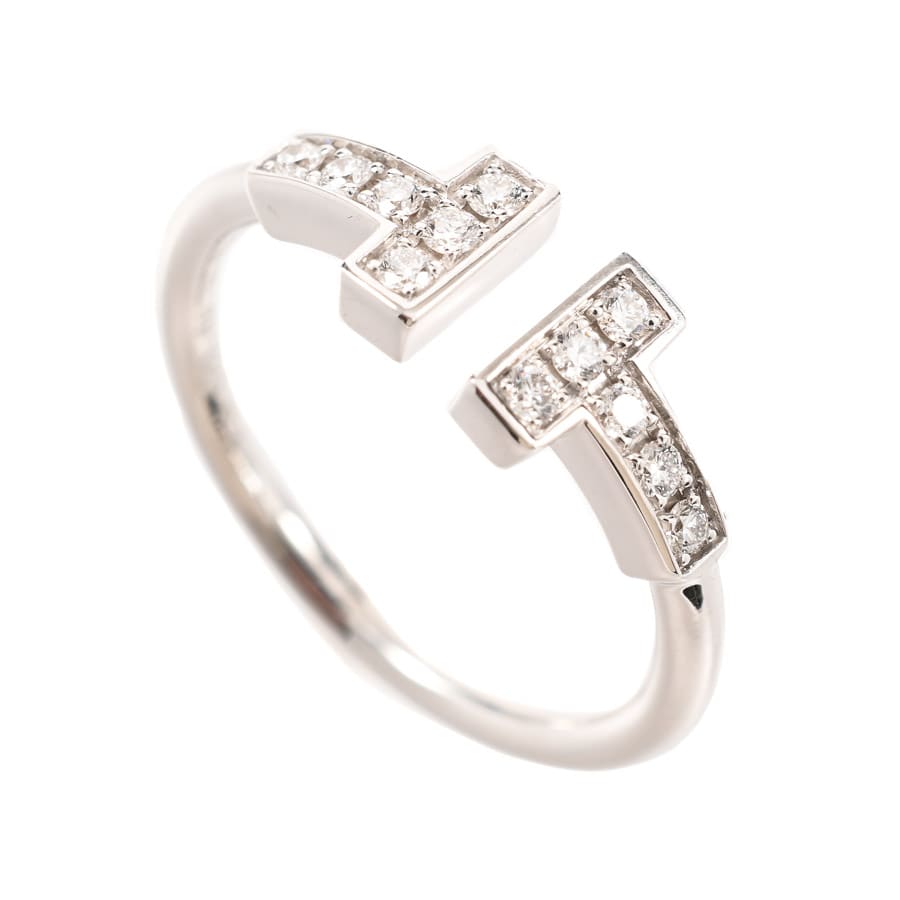 【中古A品】  ティファニー Tワイヤー   K18ホワイトゴールド 横浜関内店