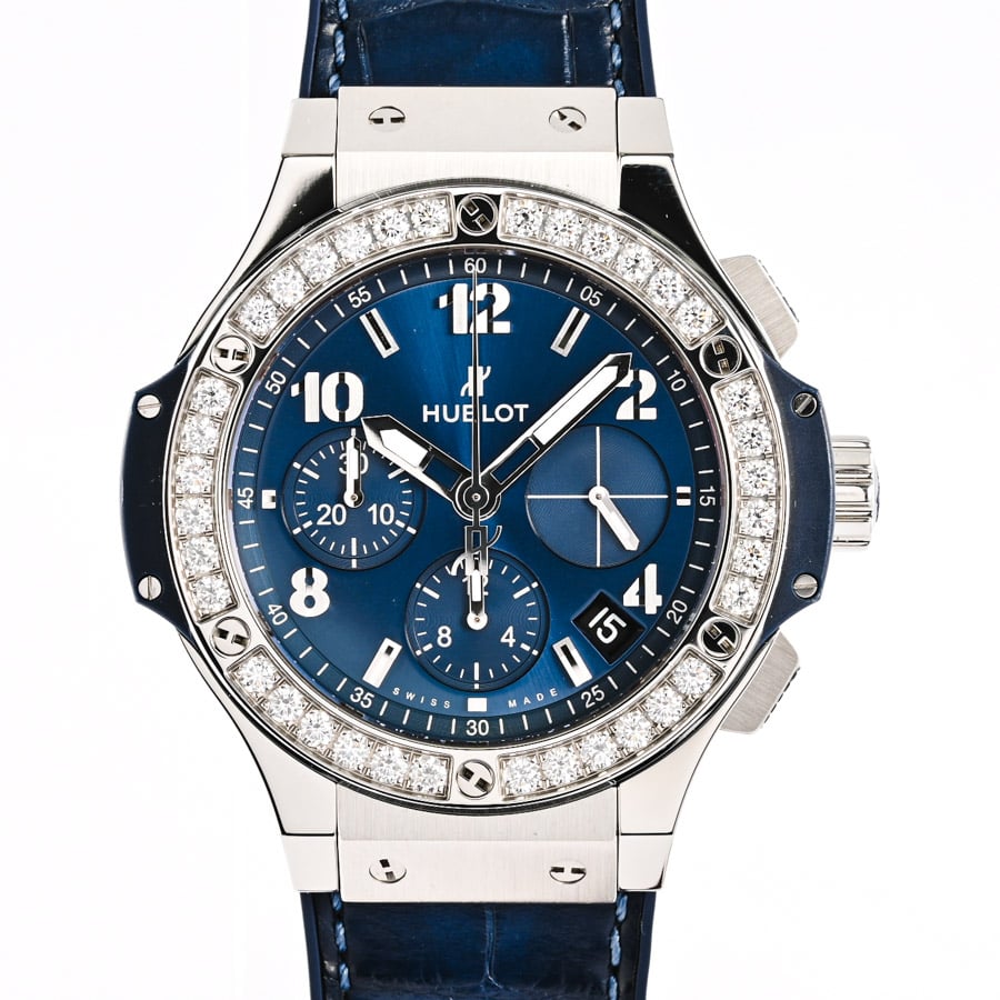 【中古A品】  ウブロ ビッグバン スチールブルー ダイヤモンド  341.SX.7170.LR.1204 ステンレス 横浜関内店