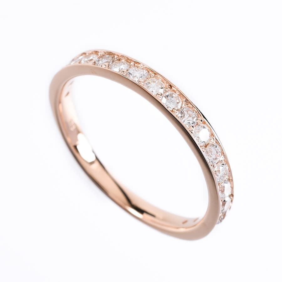 【中古A品】  ノンブランドジュエリー ダイヤ リング   K18ピンクゴールド 元町本店