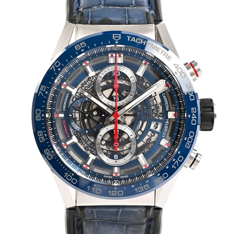 【中古A品】  タグホイヤー カレラ キャリバー ホイヤー01 クロノグラフ  CAR201T.FC6406 ステンレス 元町本店
