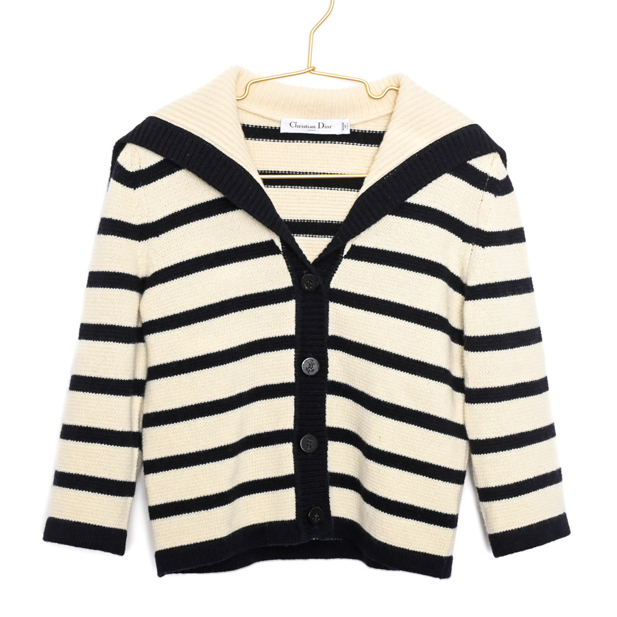 【中古A品】  ディオール マリニエールカーディガン  224G02AM309 ウール 元町本店