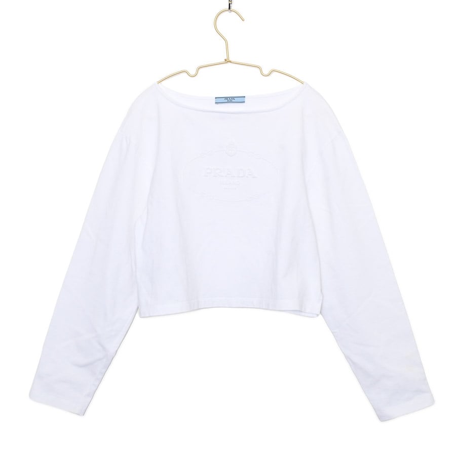 【中古AB品】  プラダ カットソー  34658 コットン 元町本店