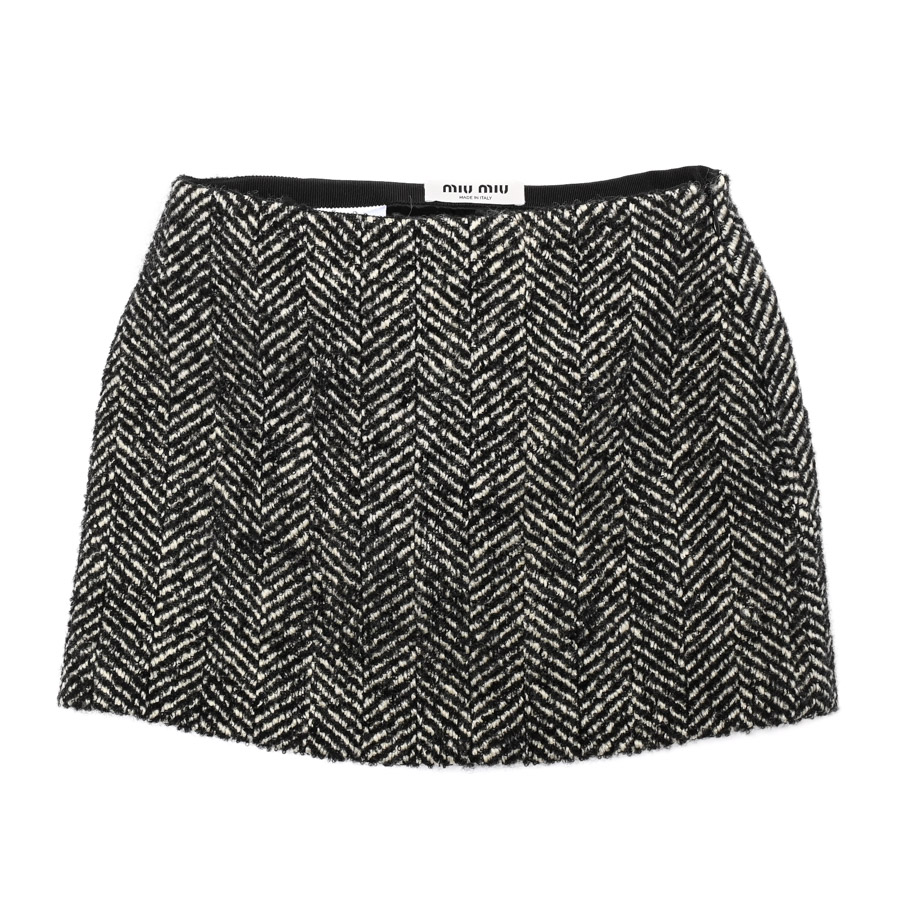 【中古A品】  ミュウミュウ スカート   ヴァージンベビーウール THE YOKOHAMA FRONT