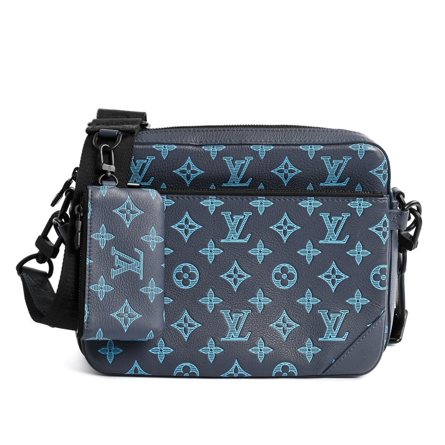 【中古A品】  ルイヴィトン トリオメッセンジャー モノグラムシャドウ M46604  銀座