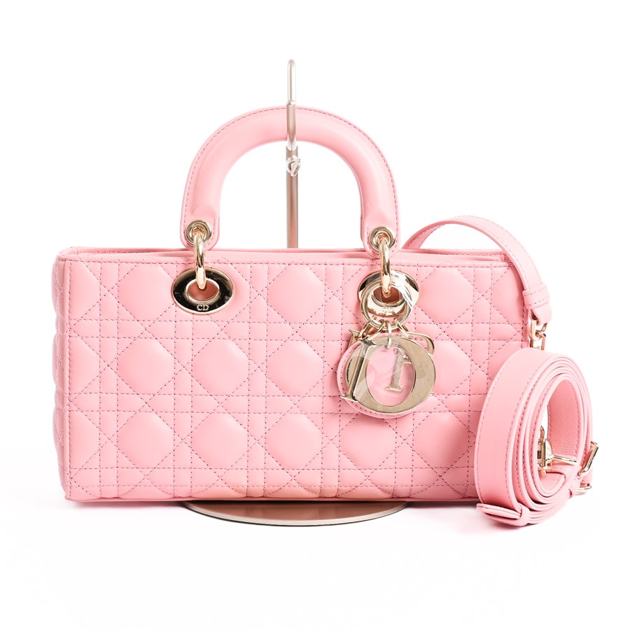 【中古AB品】  ディオール LadyD-Joyバッグミディアム   ラムスキン 横浜関内店