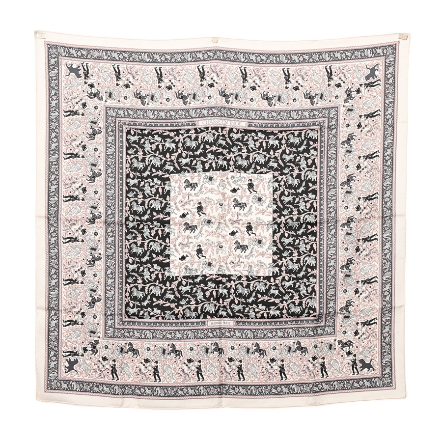 【中古A品】  エルメス カレ90   シルク THE YOKOHAMA FRONT