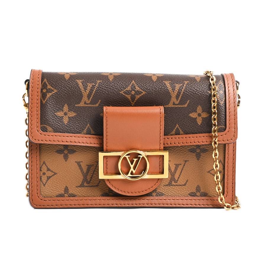 【中古AB品】  ルイヴィトン ポルトフォイユドーフィーヌ モノグラムリバース M68746  銀座