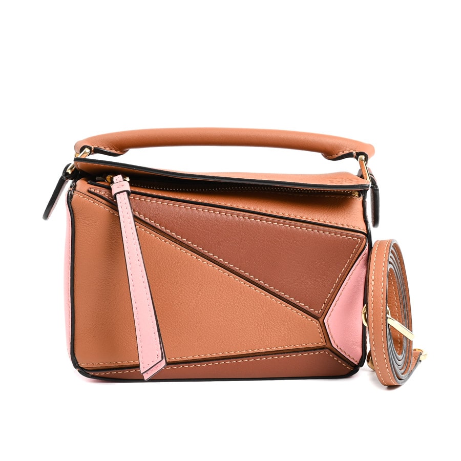 【中古A品】  ロエベ パズルバッグミニ  322.30OU95 カーフ THE YOKOHAMA FRONT