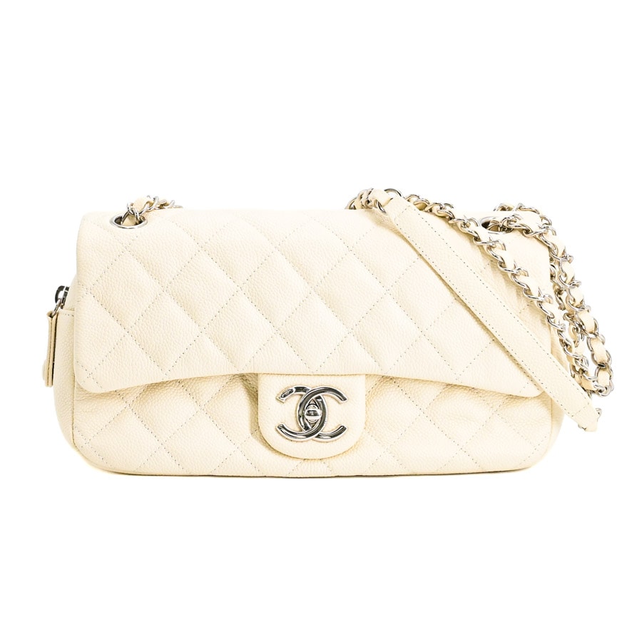 【中古A品】  シャネル イージーチェーンフラップバッグ  A67741 キャビア 銀座