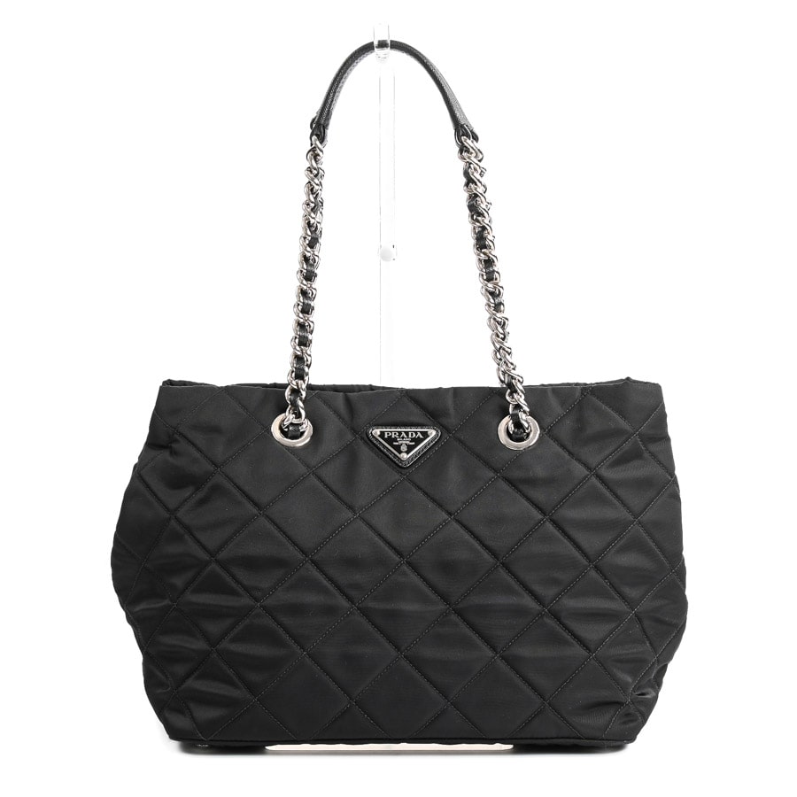 【中古A品】  プラダ チェーントートバッグ  1BG740 テスート 元町本店