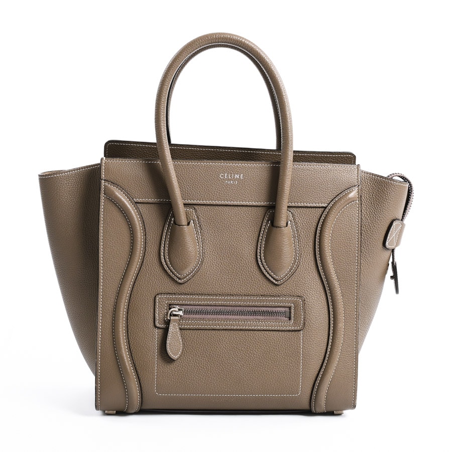 【中古AB品】  セリーヌ ラゲージマイクロショッパー  167793 型押しレザー THE YOKOHAMA FRONT