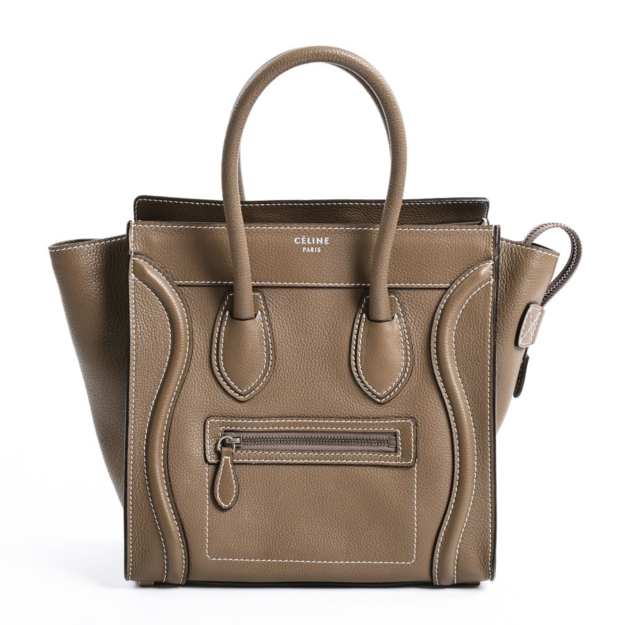 【中古AB品】  セリーヌ ラゲージマイクロショッパー  167793 型押しレザー 元町本店