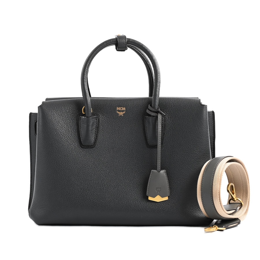 【中古A品】  エムシーエム 2WAYハンドバッグ  MUMTAD105GX001 型押しレザー 新宿歌舞伎町店