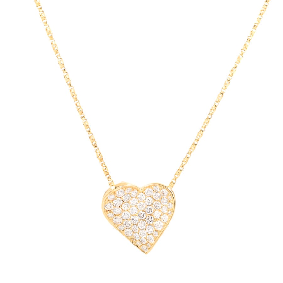 【中古A品】  ノンブランドジュエリー ダイヤ ネックレス   K18YG 横浜関内店