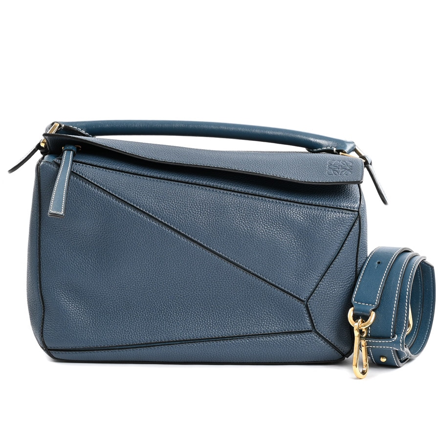 【中古A品】  ロエベ パズルバッグミディアム  32212KBS20 型押しレザー 元町本店