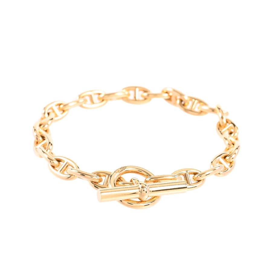 【未使用品】  エルメス シェーヌダンクルTPM   K18イエローゴールド 銀座