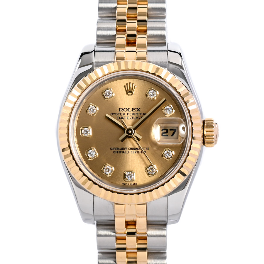 【中古A品】  ロレックス デイトジャスト  179173G ステンレス/イエローゴールド 元町本店