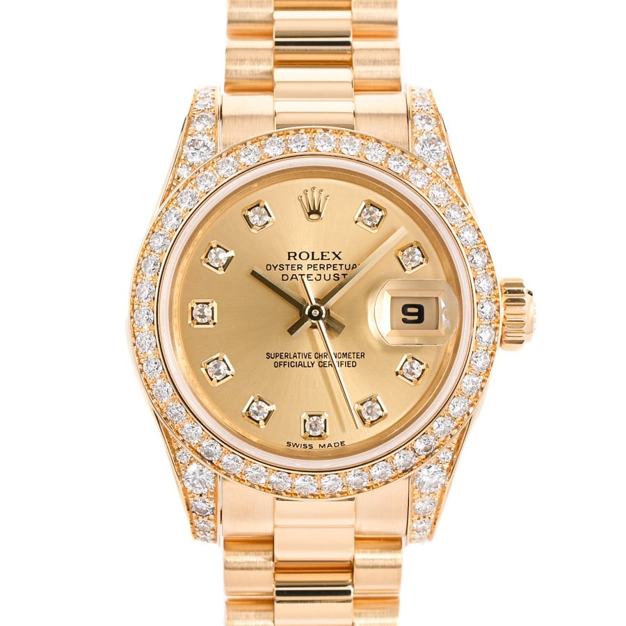 【中古A品】  ロレックス デイトジャスト  179158G イエローゴールド 銀座