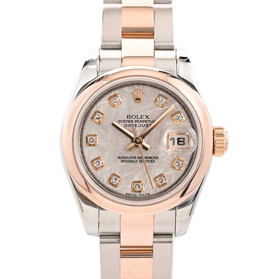 【中古A品】  ロレックス デイトジャスト  179161G ステンレス/ピンクゴールド THE YOKOHAMA FRONT