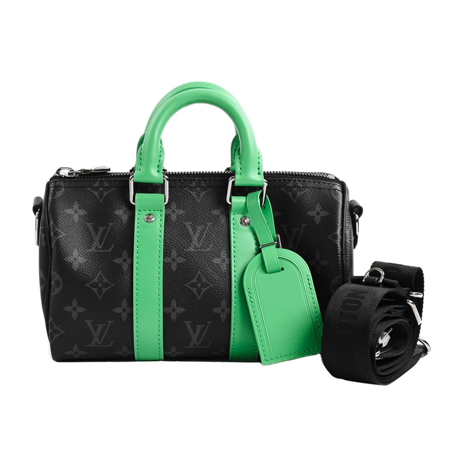 【中古SA品】  ルイヴィトン キーポルバンドリエール25 モノグラムエクリプス M25885  元町本店