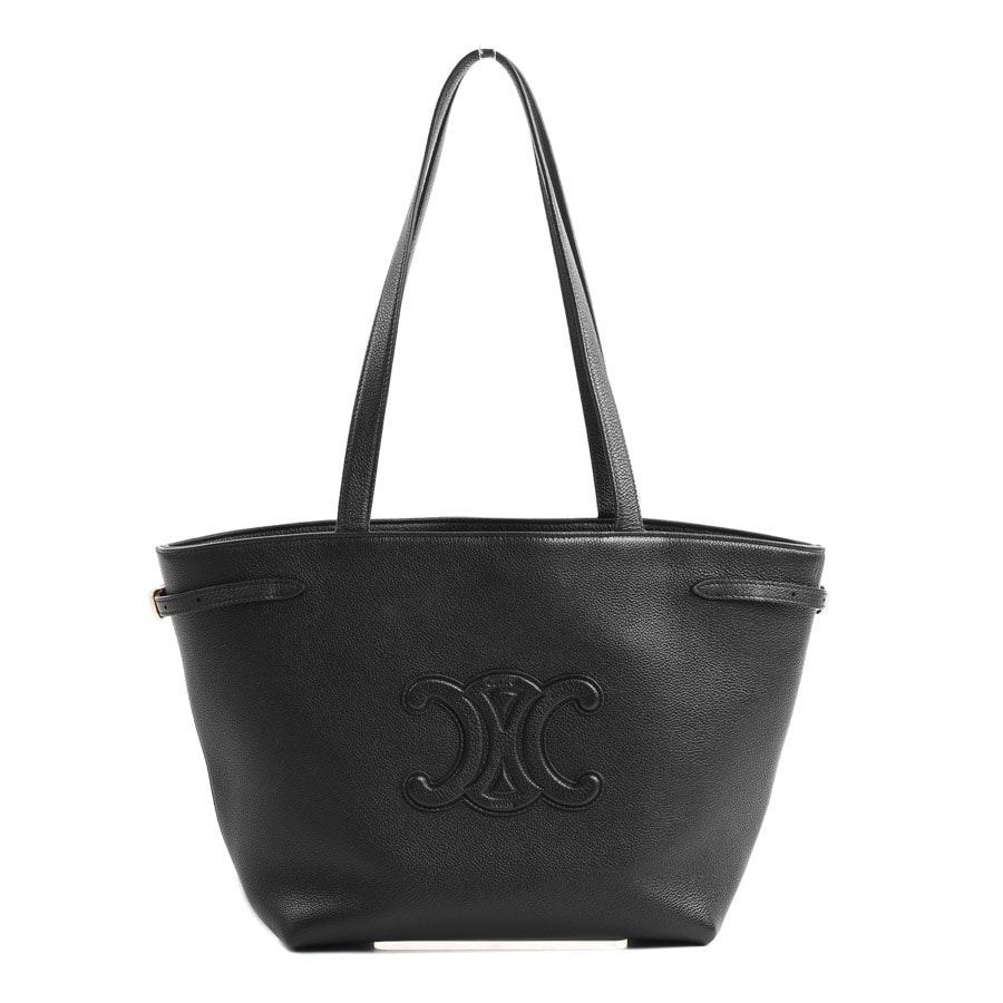 【中古A品】  セリーヌ ミディアムカバアナイスキュイルトリオンフ  121733 型押しレザー 元町本店