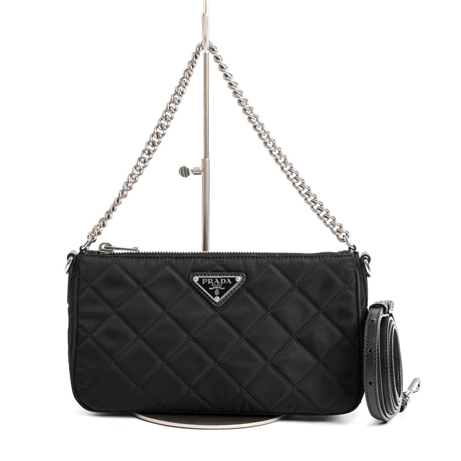 【中古A品】  プラダ キルティングショルダー  1BH026 テスート 新宿歌舞伎町店