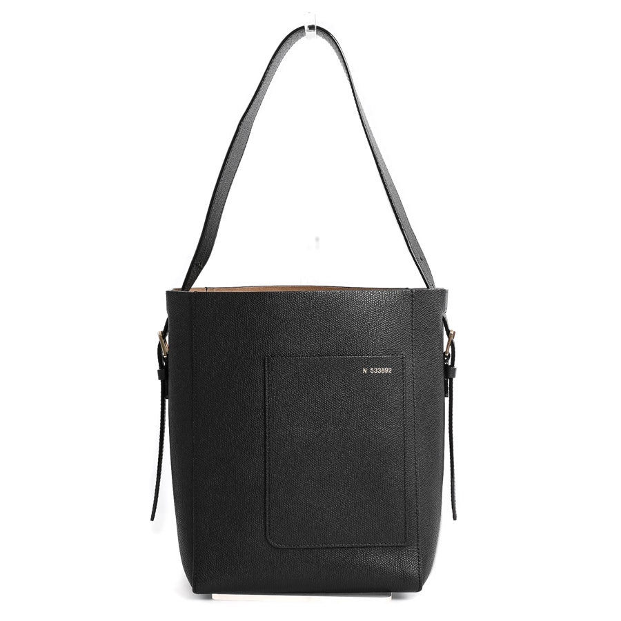 【中古A品】  ヴァレクストラ バケットバッグスモール   型押しレザー 元町本店