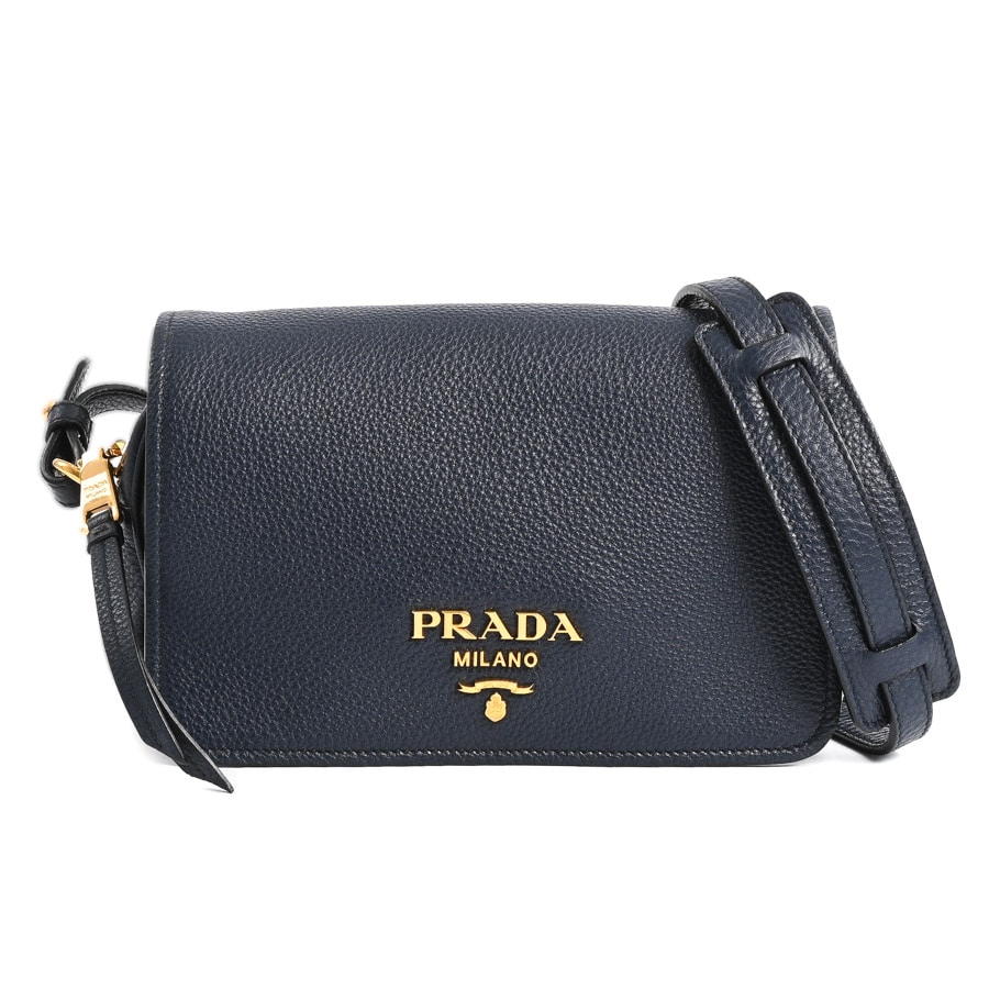 【中古A品】  プラダ ショルダーバッグ  1BD163 型押しレザー 元町本店