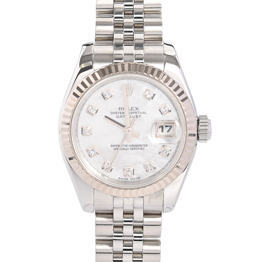 【中古A品】  ロレックス デイトジャスト  179174NG ステンレス/ホワイトゴールド 銀座