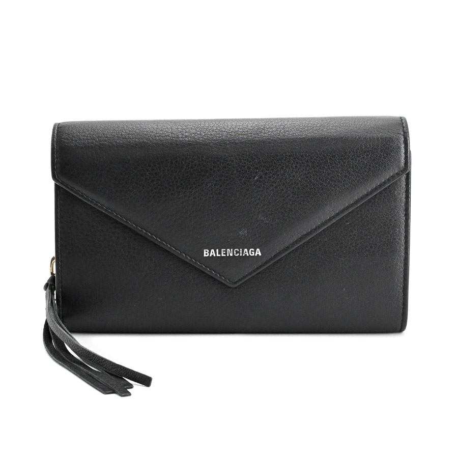 【中古AB品】  バレンシアガ ペーパーロングウォレット  371661 カタオシレザー 横浜関内店