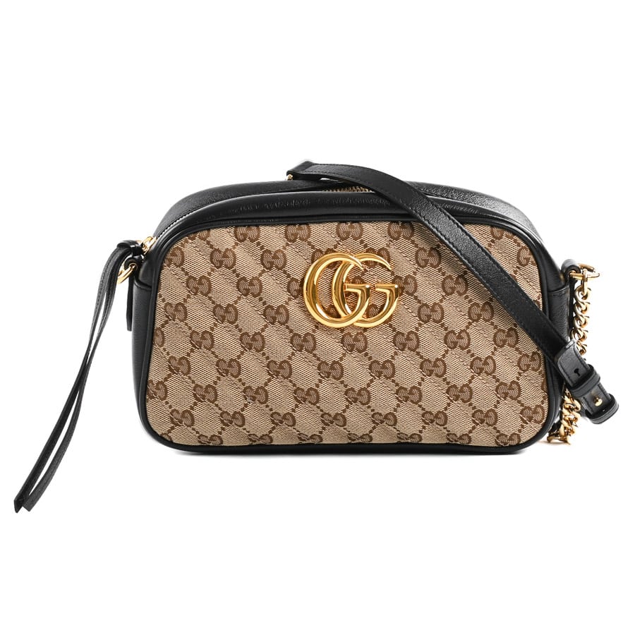 【中古A品】  グッチ GGマーモントスモールカメラバッグ GGマーモント 447632 GGキャンバス 横浜関内店