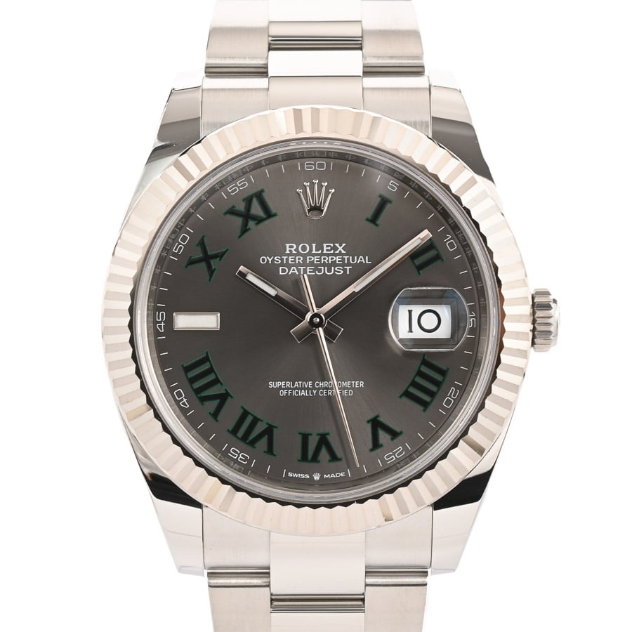 【中古A品】  ロレックス デイトジャスト41  126334/OYS ステンレス/ホワイトゴールド 元町本店