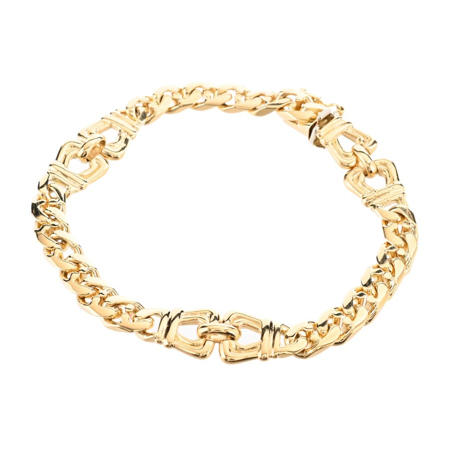 【中古A品】  ノンブランドジュエリー ブレスレット   K18YG/WG 元町本店