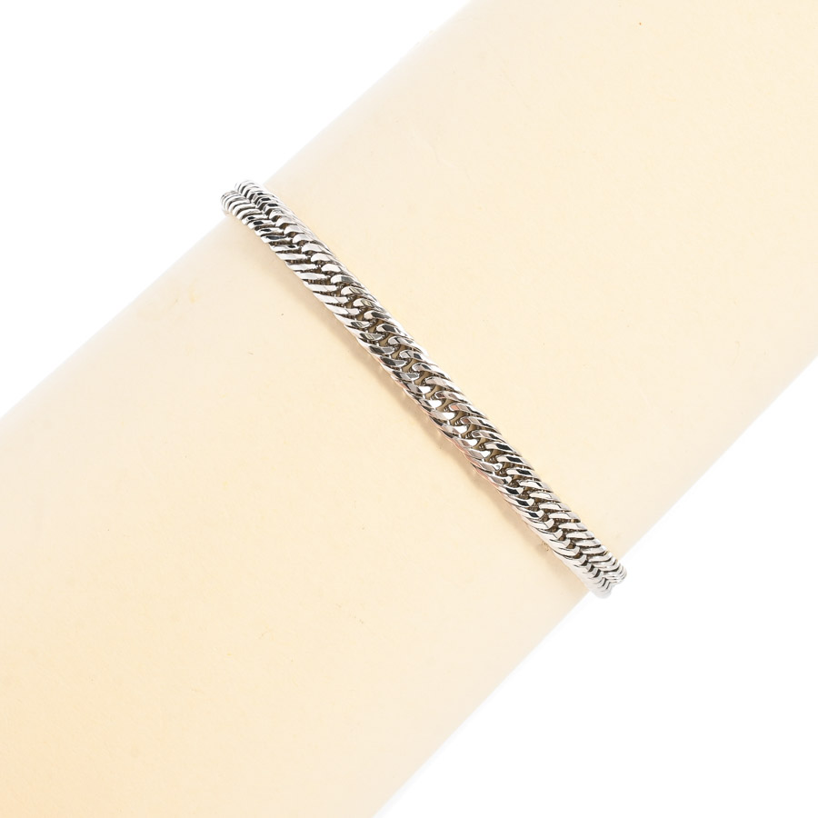 【中古B品】  ノンブランドジュエリー 喜平ブレスレット 12面トリプル 19.5g   プラチナ1000 銀座