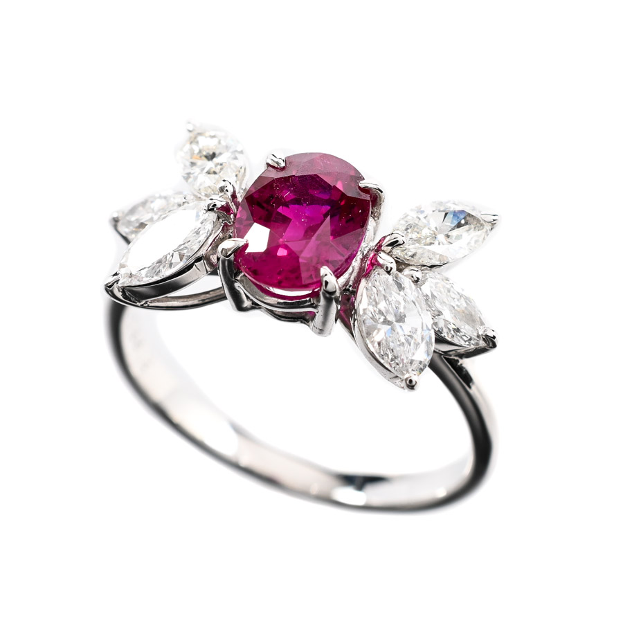 【中古A品】  ノンブランドジュエリー ルビー リング   プラチナ900 横浜関内店