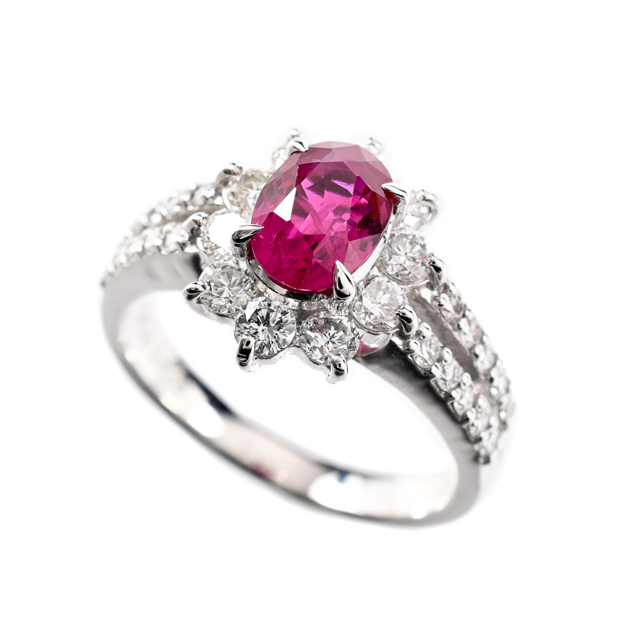 【中古A品】  ノンブランドジュエリー ルビー リング   プラチナ900 横浜関内店