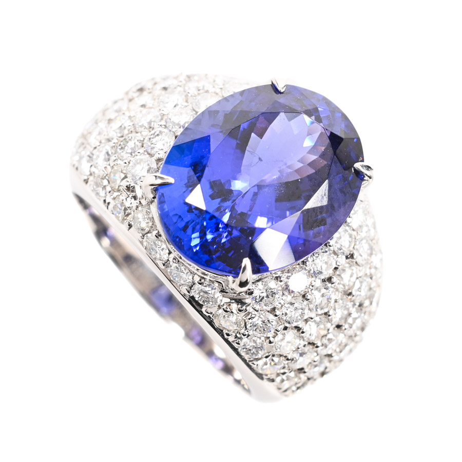 【中古A品】  ノンブランドジュエリー タンザナイト リング   プラチナ900 横浜関内店