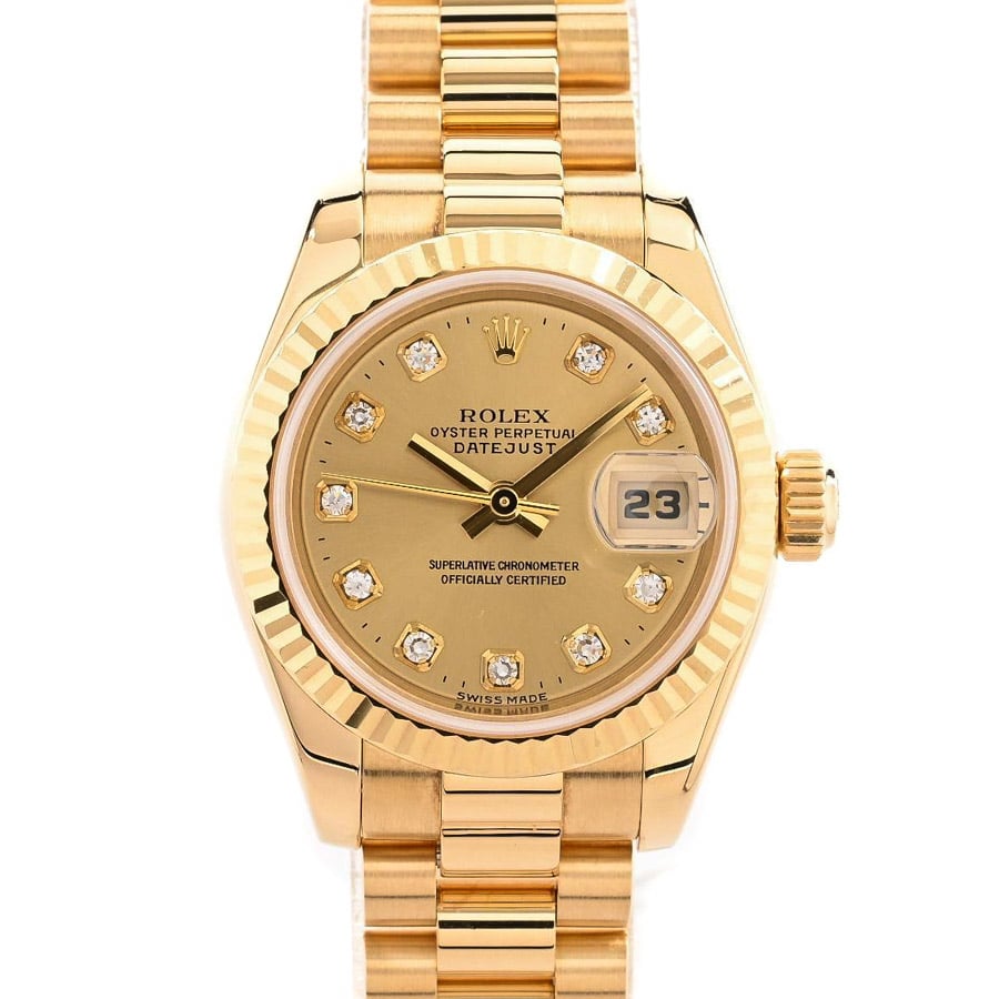 【中古A品】  ロレックス デイトジャスト  179178G イエローゴールド 元町本店