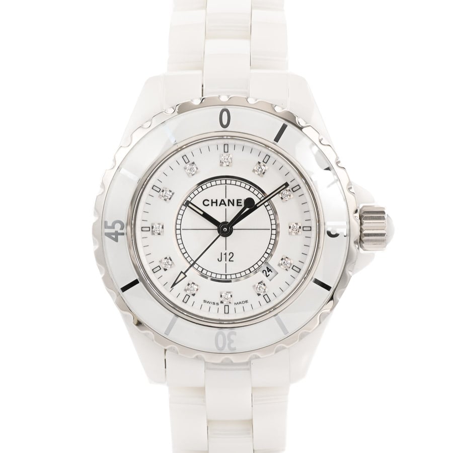 【中古A品】  シャネル J12 33mm  H1628 セラミック 銀座
